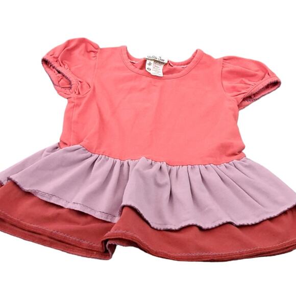 Matilda Jane Hide And Seek Coral And Purple Ruffle Top Size 4 - Picture 10 of 12